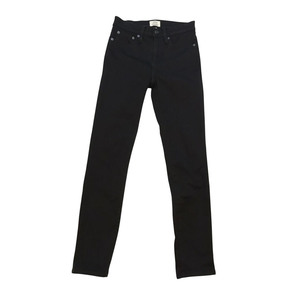 Black Skinny Jeans J Crew Trademark 9in High Rise Toothpick Womens Size 25
